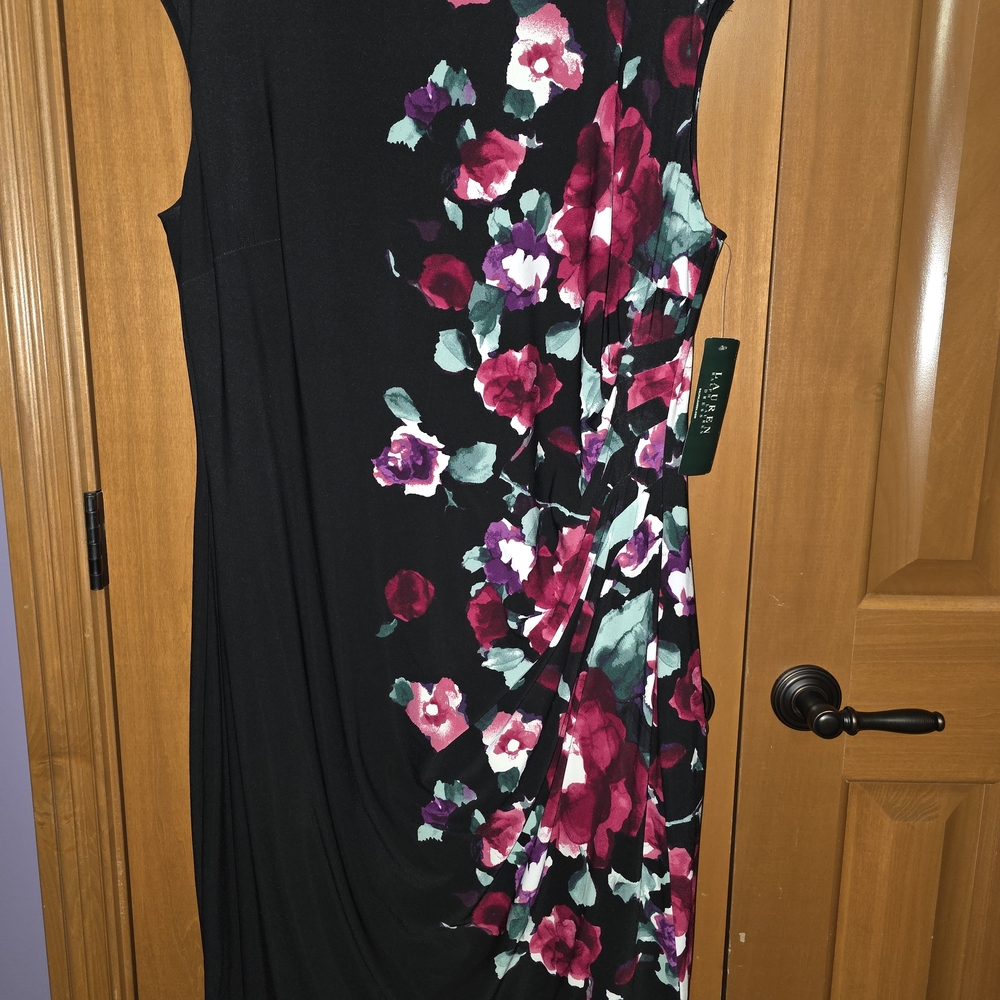 Ralph Lauren Black Floral Dress